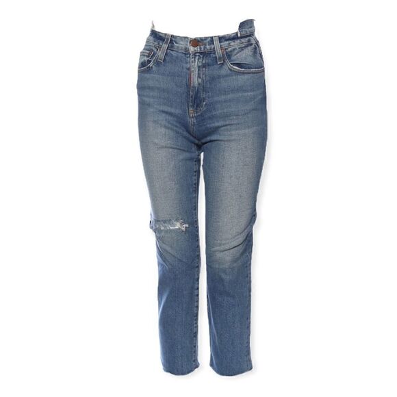 ALICE + OLIVIA Mid-Rise Straight Leg Jeans Size: US 24 - Picture 4 of 9